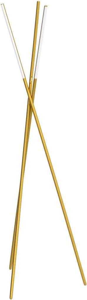 Brightech Stix Dimmable Gold Antique Brass LED Tripod Floor Lamp with 3 Lights, Modern Contemporary Standing Light for Living Room Bedroom Office