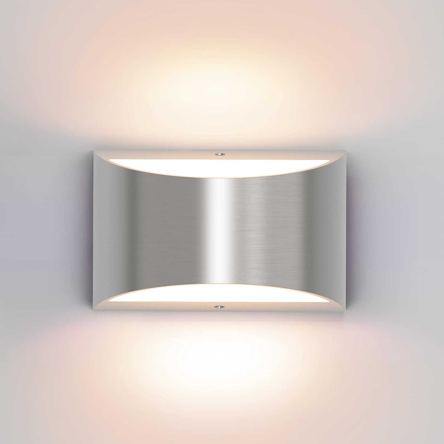 Aipsun Black Modern LED Wall Sconce Hardwired Indoor Wall Lights Set of 2 Up and Down Wall Mount Light for Living Room Bedroom Hallway Corridor Conservatory Warm White 3000K(with G9 Bulbs)