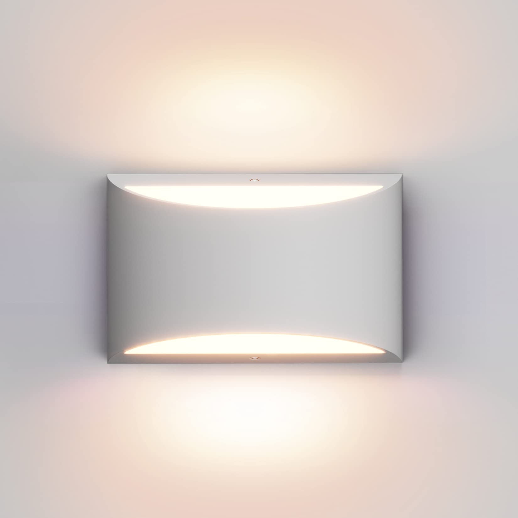 Aipsun Black Modern LED Wall Sconce Hardwired Indoor Wall Lights Set of 2 Up and Down Wall Mount Light for Living Room Bedroom Hallway Corridor Conservatory Warm White 3000K(with G9 Bulbs)