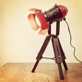 Industrial Tripod Floor Lamp for Living Room Weather Wood Standing Large Lighting Black Adjustable Cinema Metal Lampshade Studio Lights E27 Socket Retro Floor Light for Bedroom Office Reading