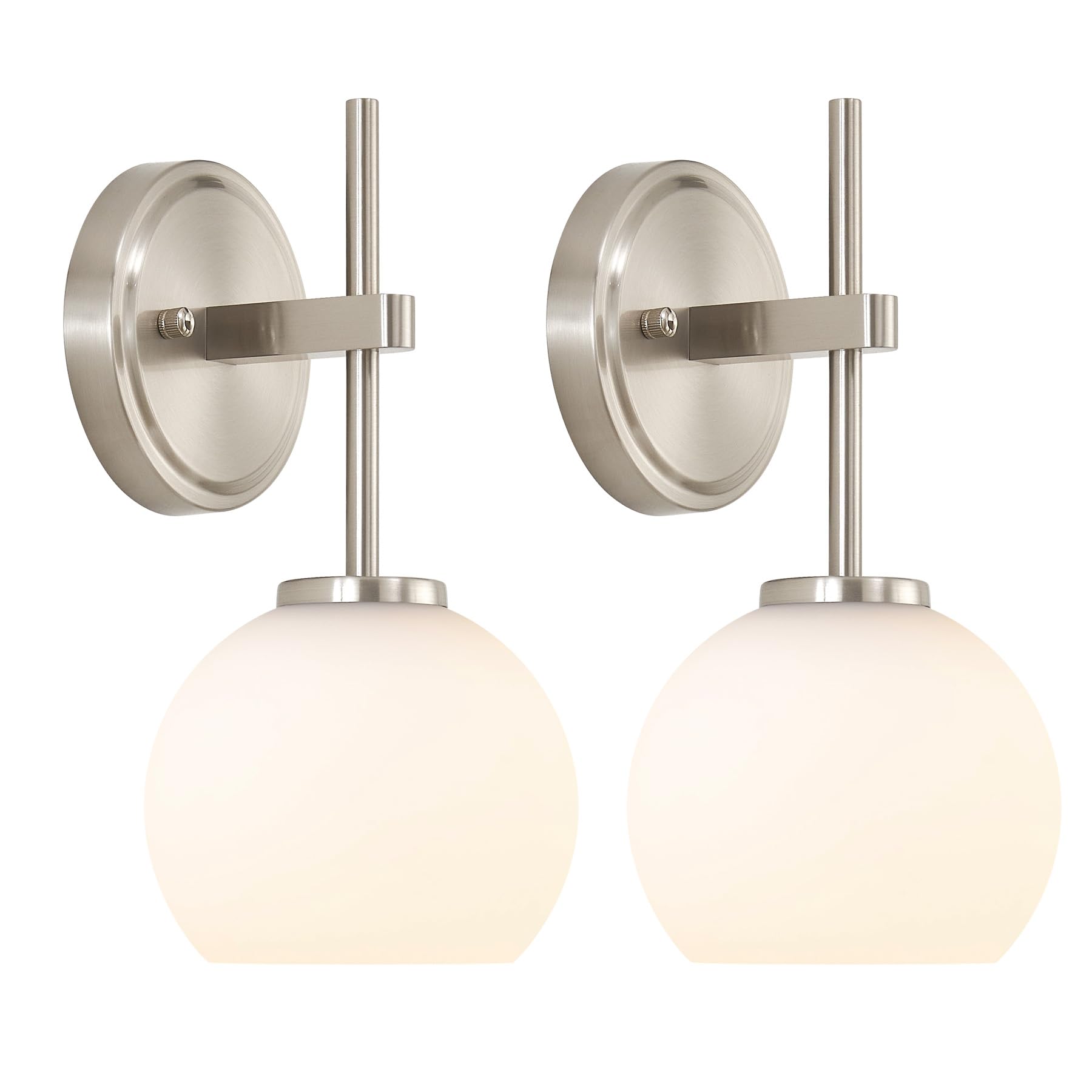 Hardwired Wall Sconces Set of Two, Bathroom Vanity Sconces Wall Lighting with Clear Glass Shade, Black and Gold Modern Farmhouse Wall Mount Lights for Mirror Bedroom Living Room Hallway Entryway